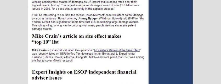 Is there a cap rate limit? - BVWire - January 25, 2011