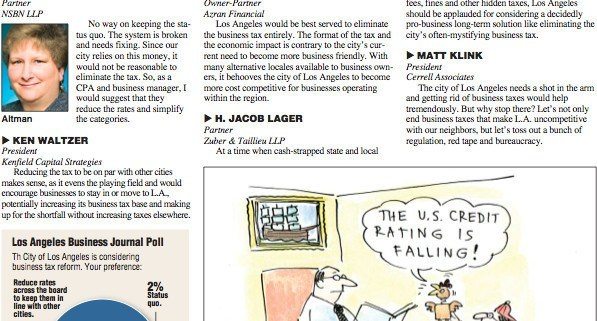 Time to Ax Tax? - Los Angeles Business Journal - August 01, 2015